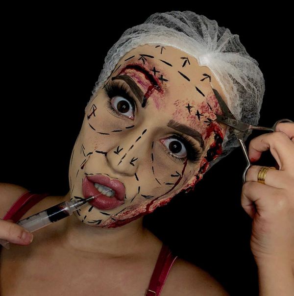 No mês do Halloween, moradora de Iconha faz sucesso com maquiagem temática por Arquivo Pessoal