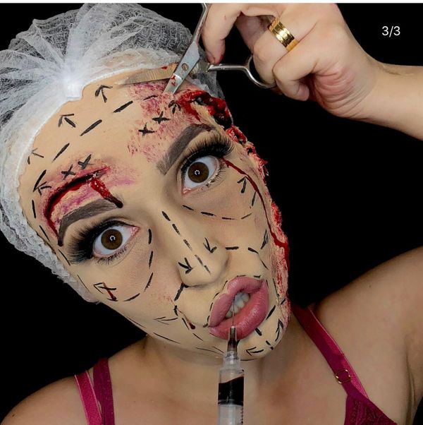 No mês do Halloween, moradora de Iconha faz sucesso com maquiagem temática por Arquivo Pessoal