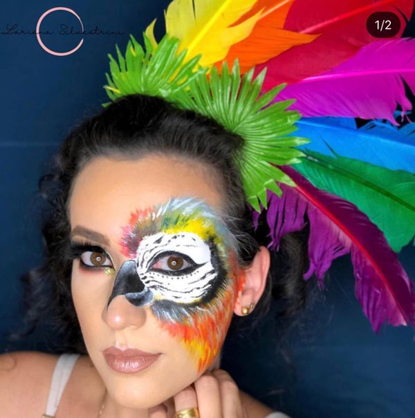 No mês do Halloween, moradora de Iconha faz sucesso com maquiagem temática por Arquivo Pessoal