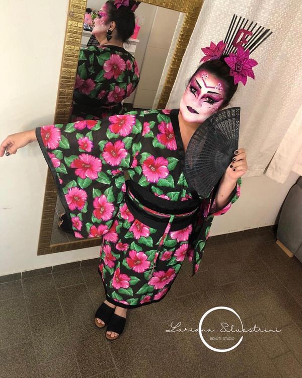 No mês do Halloween, moradora de Iconha faz sucesso com maquiagem temática por Arquivo Pessoal