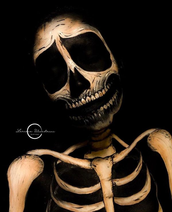 No mês do Halloween, moradora de Iconha faz sucesso com maquiagem temática por Arquivo Pessoal