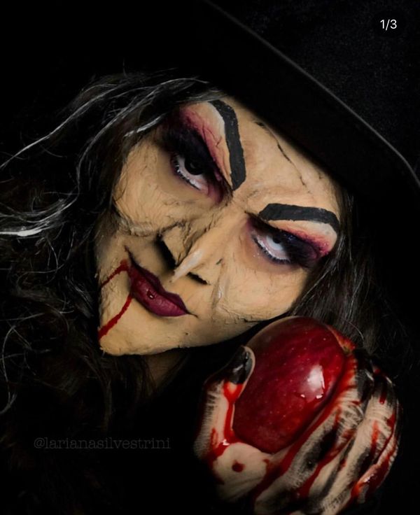 No mês do Halloween, moradora de Iconha faz sucesso com maquiagem temática