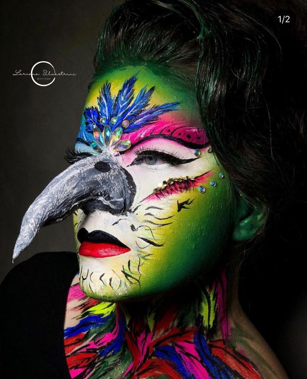 No mês do Halloween, moradora de Iconha faz sucesso com maquiagem temática por Arquivo Pessoal