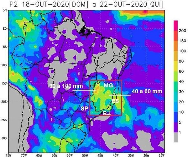 Previsão de muita chuva no Espírito Santo