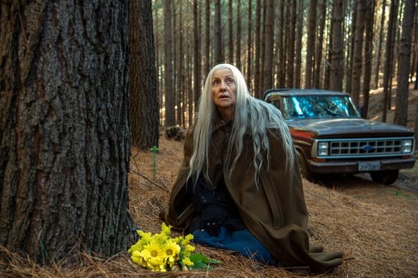 Desalma: Haia ( Cassia Kis ) leva um ramalhete de flores para a floresta em homenagem a filha