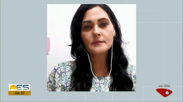 Conselheira Tutelar da Serra, Flávia Aparecida dos Santos, em entrevista à TV Gazeta