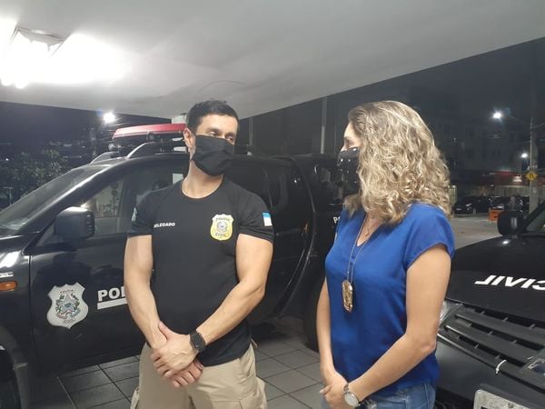 Delegados Rodrigo Sandi Mori e Adriana Rosa