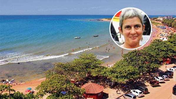Luciana Antonini, mulher encontrada morta na Praia de Castelhanos, em Anchieta, Litoral Sul do Espírito Santo