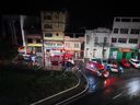 Deslizamento atingiu um prédio no final da rua Barão de Monjardim, em Vitória(Leitor)