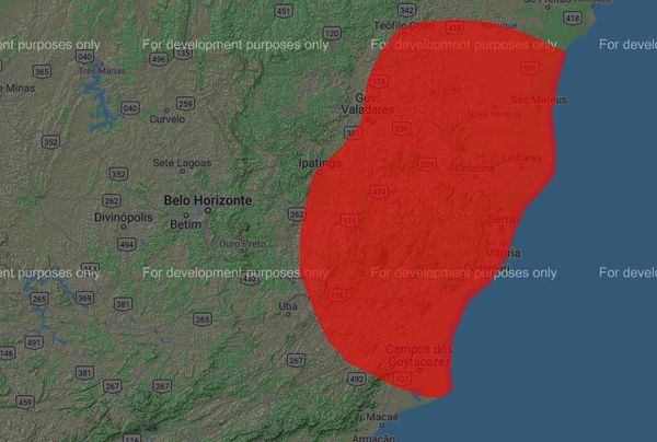Mapa do Inpe coloca Espírito Santo inteiro e partes de Minas Gerais e Rio de Janeira em alerta de risco alto