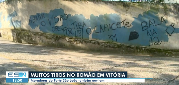 Recado é deixado em muro no Morro do Romão