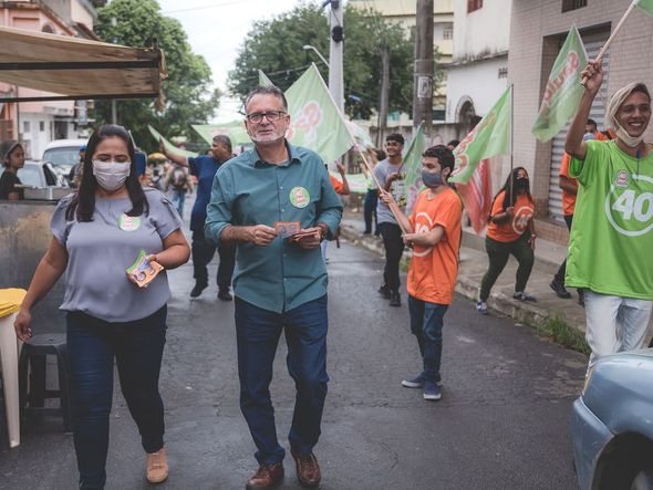 Candidato a prefeito de Cariacica Saulo Andreon (PSB) por Reprodução/Redes Sociais