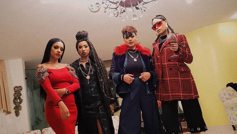 O grupo de rap Melanina MCs