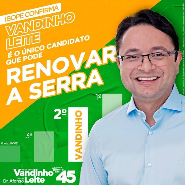Campanha de Vandinho Leite (PSDB) opta por não exibir os símbolos do partido