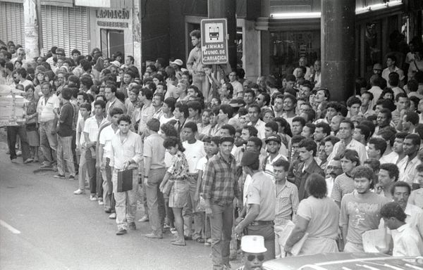 Desabamento de loja no Centro de Vitória em 1988