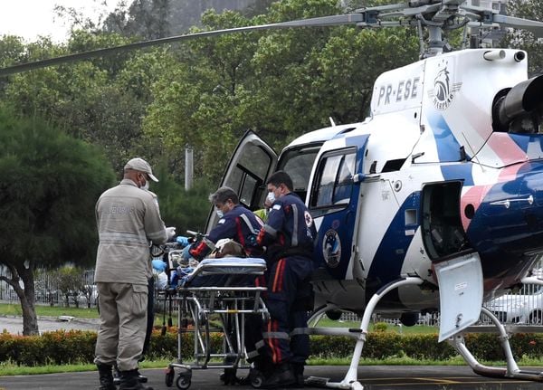 Aeronave da Polícia Militar resgata jovem acidentada em Itaguaçu por Carlos Alberto Silva