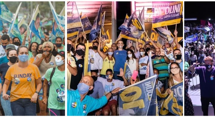 Após seis políticos do Espírito Santo testarem positivo para a Covid-19 em uma semana, governo quer que TRE proíba comícios e autoridades se esquivam da responsabilidade de fiscalização