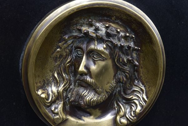 Placa com a imagem de Cristo por Ricardo Medeiros