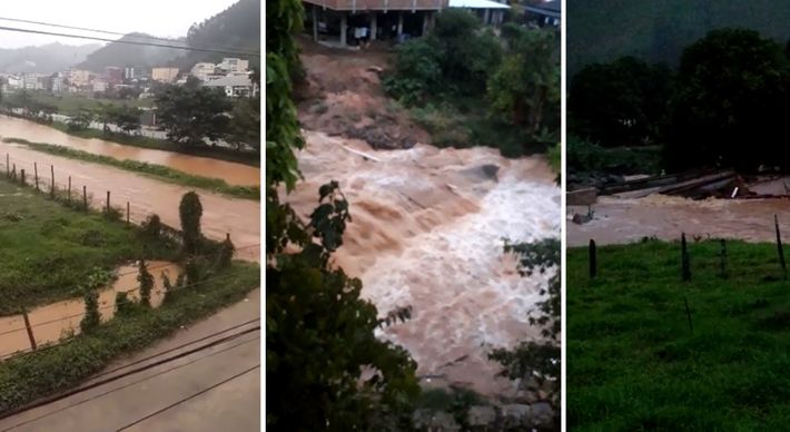 A cidade registrou, segundo boletim da Defesa Civil Estadual, 185.20 mm de chuva nas últimas 24 horas. Há registro de ocorrências de pontes destruídas e comunidades que ficaram isoladas