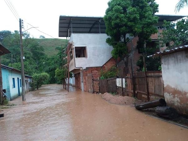 Registro de chuva em Alegre, no ES