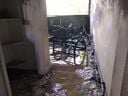 Imagens mostram a destruição causada pela explosão e pelo incêndio nos apartamentos de um condomínio de Jardim Camburi(Mônica Moreira Negga)