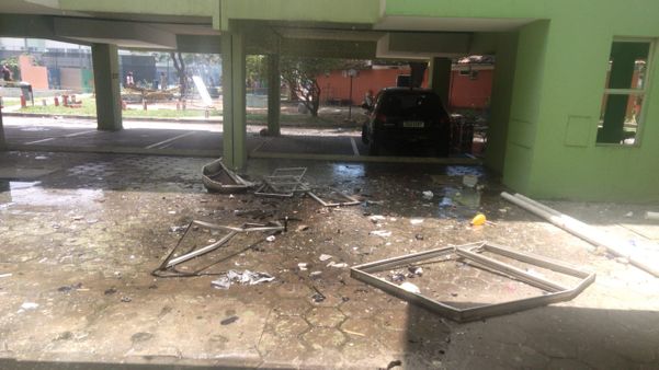 Incêndio em prédio em Jardim Camburi, em Vitória. por José Augusto Salarini Carneiro/Leitor A Gazeta