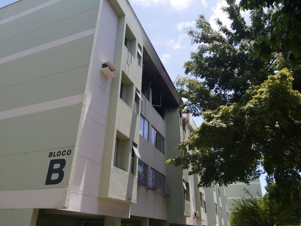 Fachada da unidade do condomínio, em Jardim Camburi, Vitória, onde ocorreu um incêndio nesta segunda-feira (02)