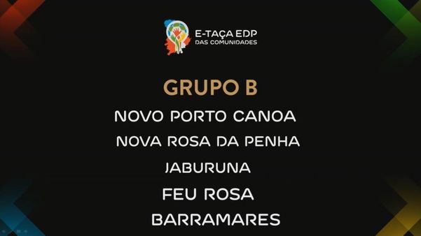 Grupo B feminino da E-Taça EDP das Comunidades por Reprodução