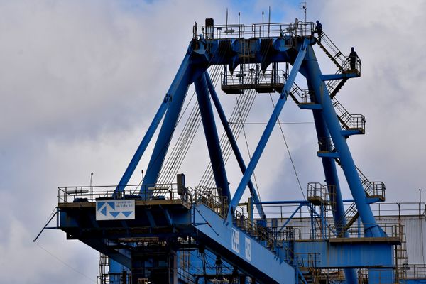 Operação no Porto de Capuaba, em Vila Velha