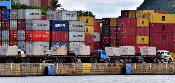 Operação no Porto de Capuaba, em Vila Velha