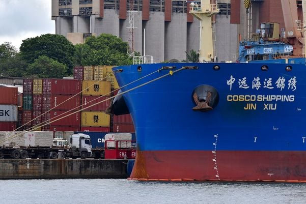 Operação no Porto de Capuaba, em Vila Velha