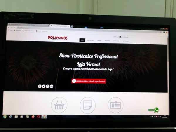 Site de venda de fogos funcionava normalmente com supostas autorizações de órgãos reguladores