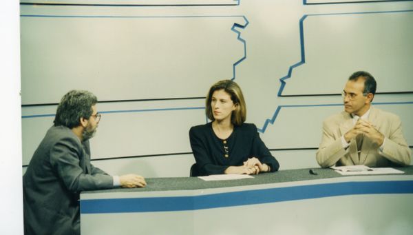 A jornalista Claudia Gregório, da TV Gazeta