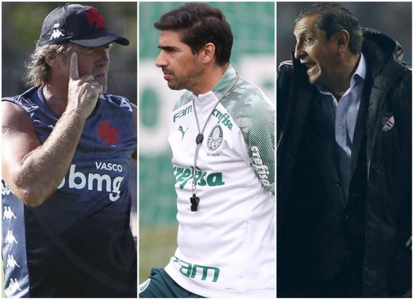 Ricarso Sá Pinto (Vasco), Abel Ferreira (Palmeiras) e Ramón Diaz (Botafogo) serão pressionados por resultados