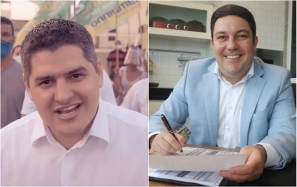Alexandre Xambinho e Bruno Lamas: candidatos tentam disparar na reta final para alcançar o 2º turno