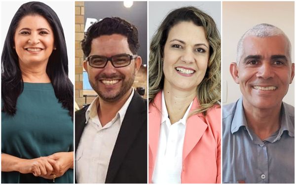 Gracimeri Gaviorno, Ebinho Moraes, Luciana Malini e Delegado Federal Márcio estão em sua primeira eleição para prefeito