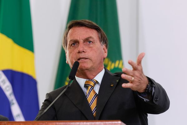 Presidente da República, Jair Bolsonaro, em evento voltado ao turismo em Brasília