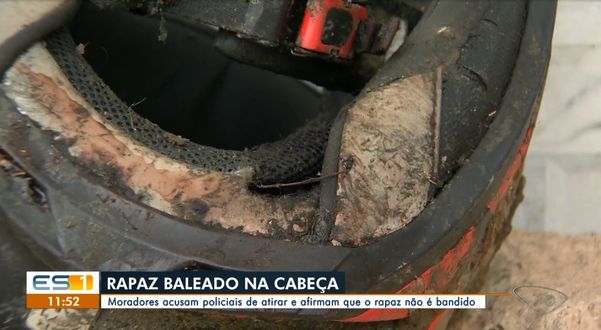 Jovem de 19 anos levou tiro na cabeça, perdeu o controle da moto e caiu em um valão, no bairro Santa Rita, em Vila Velha