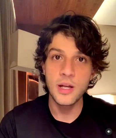 O ator Chay Suede declarou apoio a Fabrício Gandini (Cidadania)