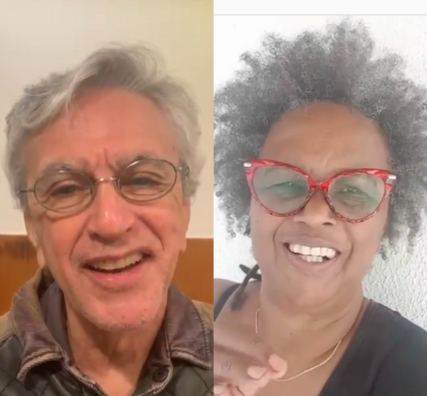 Os cantores Caetano Veloso e Sandra de Sá apoiam Rafael Primo (Rede)