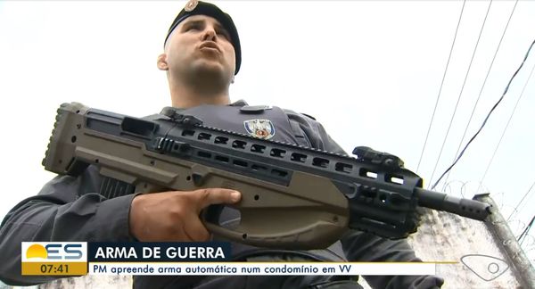 Super 12 automática foi apreendida pela Polícia Militar em Vila Velha