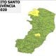 Imagem - Novo mapa: ES tem apenas Santa Teresa e Ecoporanga em risco moderado