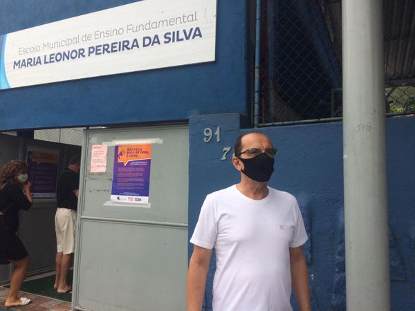 Apesar da pandemia da Covid-19, o aposentado José Fernando, de 62 anos, decidiu votar