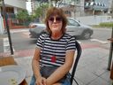 Cristina Cipriano, 61, é moradora da Praia do Canto  e sempre reserva um tempo para votar(Maria Fernanda Conti )