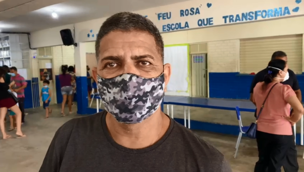 Morador de Feu Rosa, Sérgio Silva ficou 1h30 na fila e voltou para casa