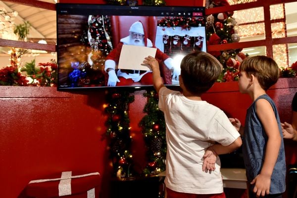 Papai Noel virtual no Shopping Vitória