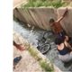 Imagem - Vídeo: mulher cai em valão após ser atingida por caminhão, em Aracruz
