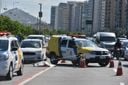 Atropelamento e morte na Avenida Dante Michelini, em Camburi(Fernando Madeira)