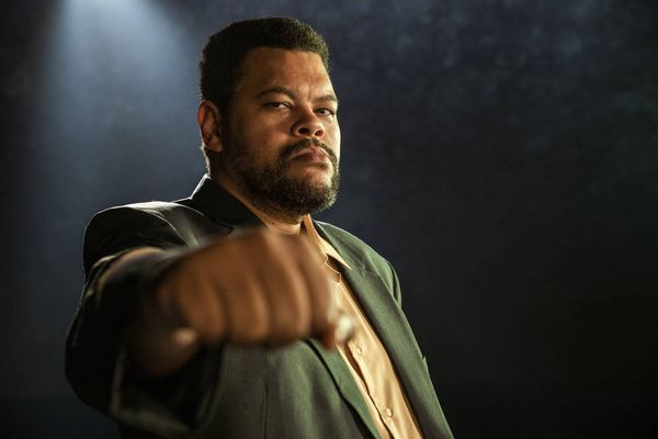 Babu Santana como Muhammad Ali para especial da Globo