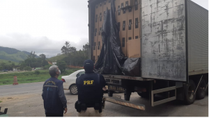 Apreensão é efetuada na BR 101 em Itapemirim, no Sul do ES